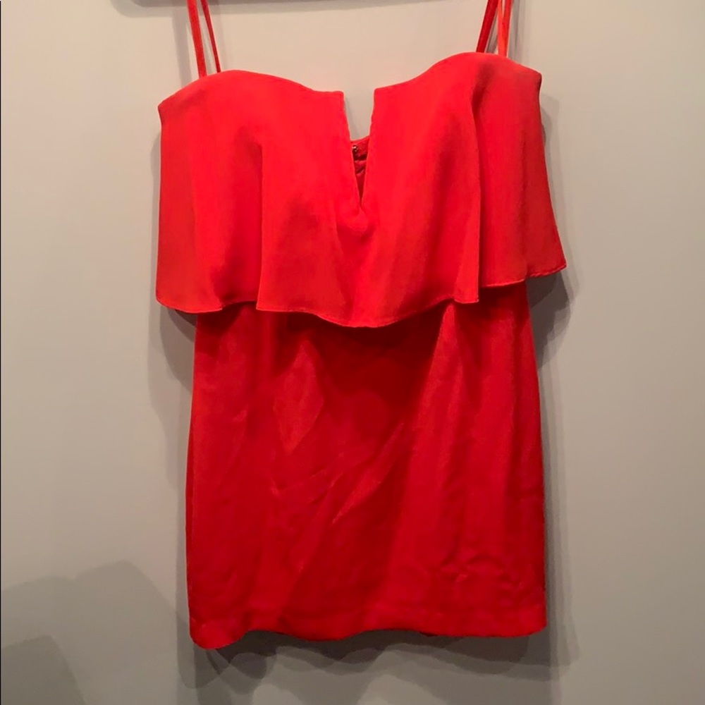 Bcbg strapless pink dress